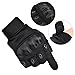 Tactical Gloves , ADiPROD (1 Pair) Hard Knuckle Full Finger for Outdoor Shooting Army Airsoft Gear (Black, X-Large)