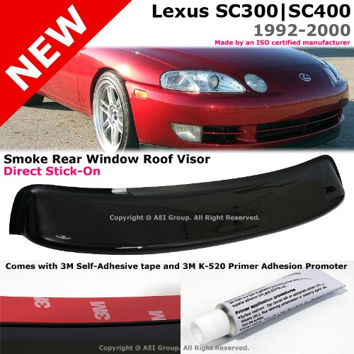 HIC JDM Lexus SC300 SC400 Toyota Soarer Smoke Rear Roof Sun Window Visor Spoiler