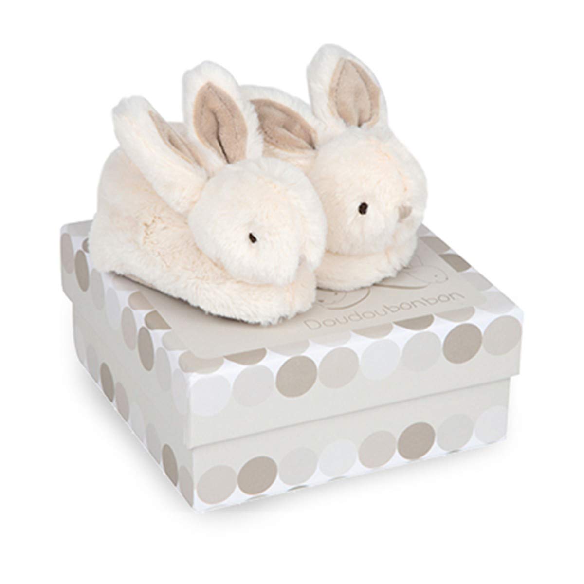 Doudou et Compagnie DC1310 Brown Lapin Bonbon Botties with Rattle (0-6 Months)