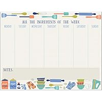 Gina B Kitchen Design Weekly Planner Pad with Attachable Magnet