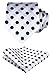 HISDERN White Mens Ties Classic Silk Tie and Pocket Square Formal Business Cool Polka Dot Necktie Handkerchief Elegant Wedding Party Neckties for Men