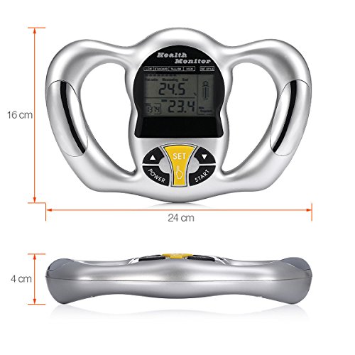 Handheld Digital Body Fat Health Tester Monitor Analyzer BMI Meter Calculator