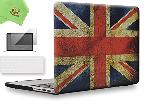 Ueswill 3in1 Unique Pattern Hard Case For Macbook Pro Retina 13 Inch Late 12 To Early 15 Model A1425 A1502 No Cd Rom Keyboard Cover And Screen Protector Uk Flag Buy Online
