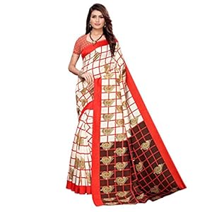 Clothzy Women’s Art Silk Saree With Blouse Piece