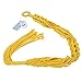 Mkono Colorful Macrame Plant Hanger Indoor Outdoor Hanging Planter Basket Cotton Rope 4 Legs 40 Inch-Yellow
