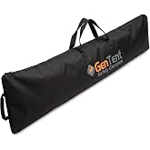 GenTent Storage Bag for all Generator Tent and Running Cover Models | 600D polyester with dual zipper pockets stores canopy, hardware, and aprons - 46x8 in, fits all GenTent and partner models
