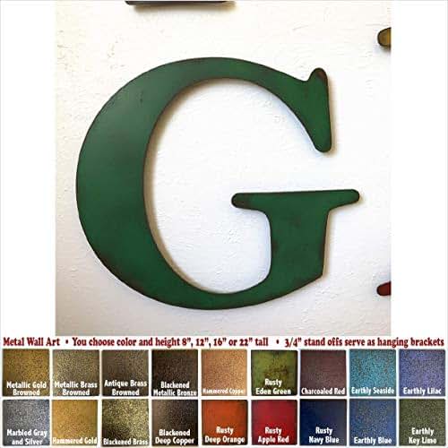 Metal Letter G 8", 12", 16" or 22" inch tall Handmade
