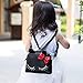 Pinky Family Cute Cat Ear Kids Handbags PU Leather Crossbody Bags and Backpacks (black)