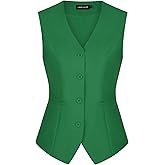 MINTLIMIT Waistcoat Vest for Women Sleeveless Fitted Button Front Tuxedo Suit Waistcoat