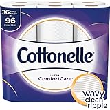 Cottonelle Ultra ComfortCare Toilet Paper, Soft Bath Tissue, 36 Family Rolls+