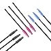 eBoot 200 Pieces Multicolor Disposable Mascara Wands Eyelash Brushes Eye Lash Makeup Applicators Brush Kit
