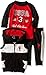 U.S. Polo Assn Boys' Hooded Vest, Pant, and Raglan T-Shirt, Red, 6/9M