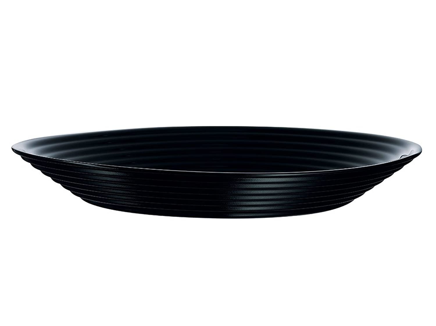 Dajar Arcoroc ARC L7610 Harena Deep Plate, 800 ml, 23.5 cm, Opal Glass, Black
