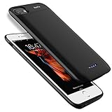 iPhone 7 plus / 6s plus / 6 plus Battery Case,BeeFix 7500mAh Ultra Slim Extended Charging Case Portable Battery Juice Pack Power Bank Cover for iPhone 6 plus 6s plus 7 plus -5.5inch (Black)