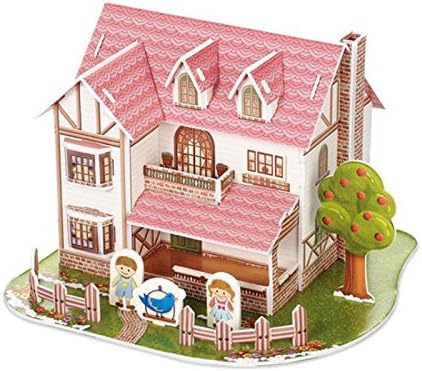 The Blue Jays Villa 3d Paper Puzzles German Architecture Children Gift Puzzle Educational Toys For Birthday