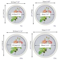 Levoberg Round Photo Frame Wooden Wall Mounted