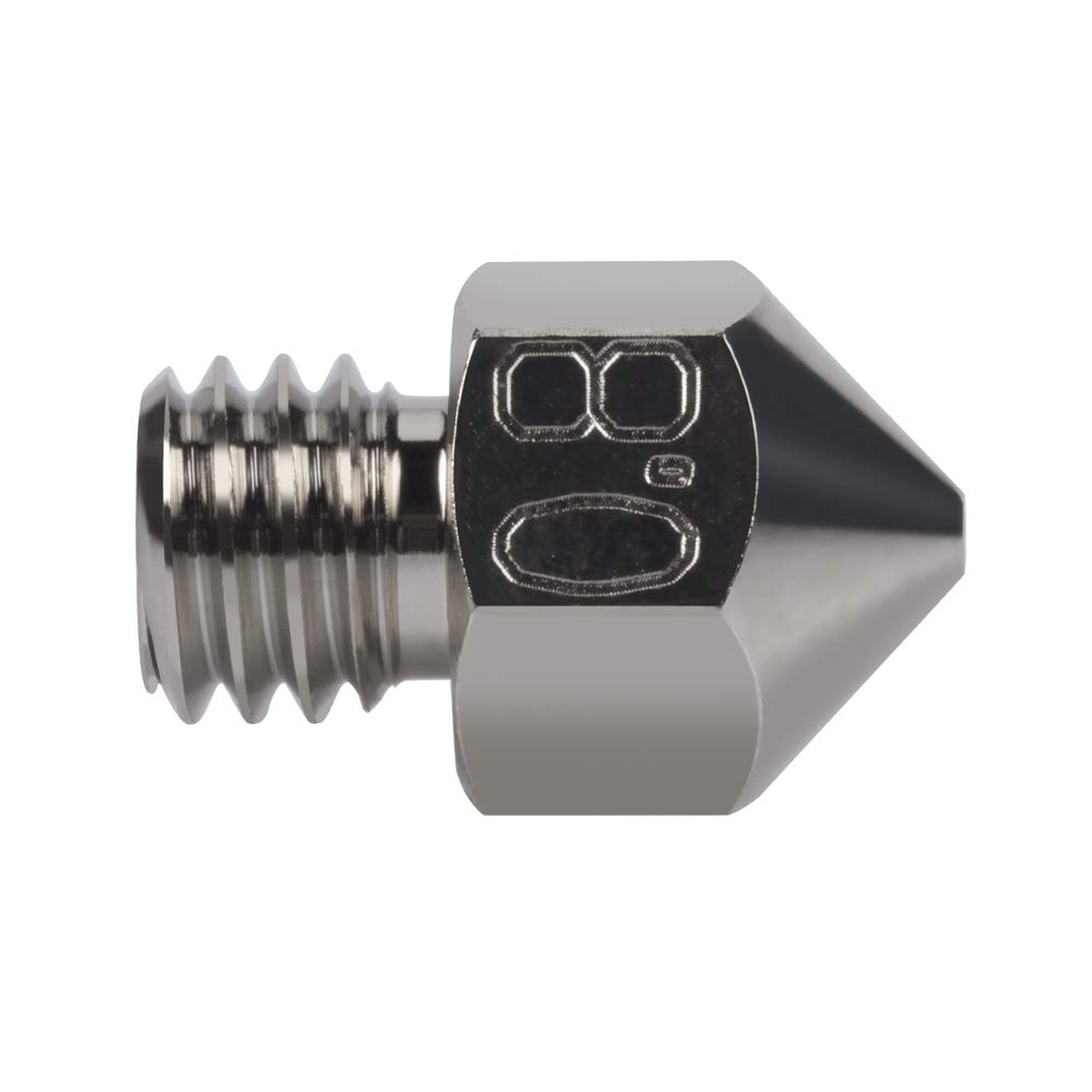 1pc MK8 Plated Copper Nozzle Durable Non-Stick high Performance 0.4mm 0.6mm 0.8mm for 1.75mm Creality CR-10 All Metal Hotend CR10 Ender 3 pro Ender 5, ANET A8 3D Printer use (0.8mm)