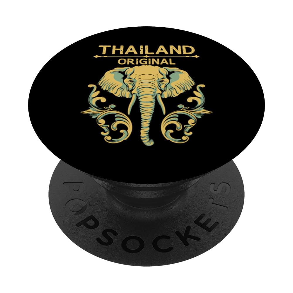 Thailand Kingdom Travel Elephant Asia Lover Thai Culture PopSockets Swappable PopGrip