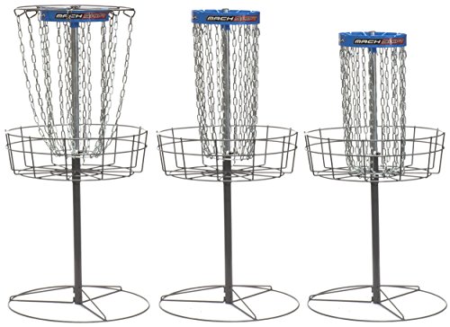 DGA Mach Shift 3-in-1 16 Chain Portable Practice Disc Golf Basket - Blue