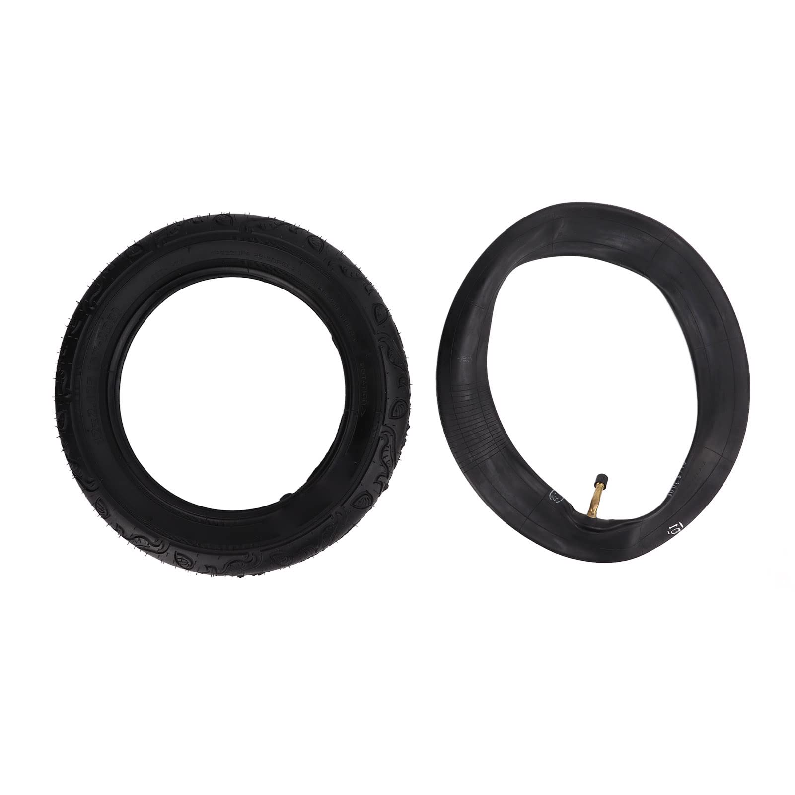 12x2.125 Tire and Inner Tube Set, Tire Tubes with Angled Valve Stem for Scooter Kids Dirt Bikes Mini Pocket Bikes