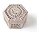 StarZebra Soapstone Hand Carved Jewelry Box (Hexagon) Fine Detail of Jaali Lattice Work from India