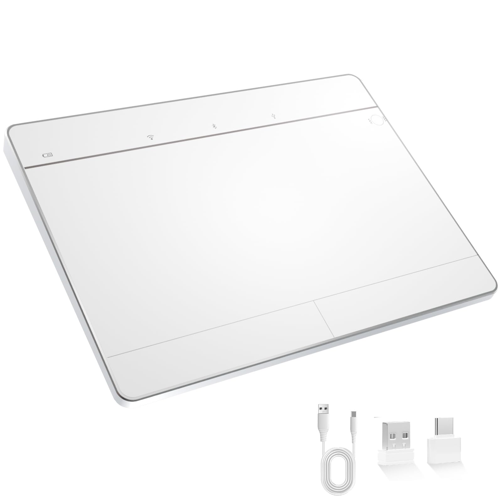 Photo 1 of Tacti Trix Wireless Bluetooth Trackpad for Windows 10/11, Supports 3 Connection Modes, High-Precision Multi-Gesture Touchpad, Compatible with PC Laptop Computer