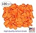 Pack of 100, Bright Orange Color Latex Balloons, MADE IN USA!