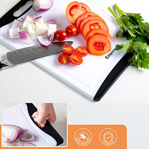 Extra Large Cutting Boards, Plastic Cutting Boards for Kitchen (Set of