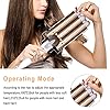 Hair-Curler-Yalixuan-3-Barrel-Hair-Waver-25mm-Hair-Curling-Wand-with-Heat-Resistant-Glove-and-2-Hair-Clips-2-Temperature-Mode-Control-for-Long-or-Short-Hair-Hot-Pressing-Styling-Tool-White-Gold Hair Curler, Yalixuan 3 Barrel Hair Waver, 25mm Hair Curling Wand with Heat-Resistant Glove and 2 Hair Clips, 2…