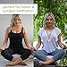 Mindful & Modern Large Meditation Cushion for Zafu Yoga - Meditation Pillow for Sitting on the Floor - Buckwheat Hull Filled Yoga Cushion with Removable, Washable 100% Cotton Cover and Carry Handle
