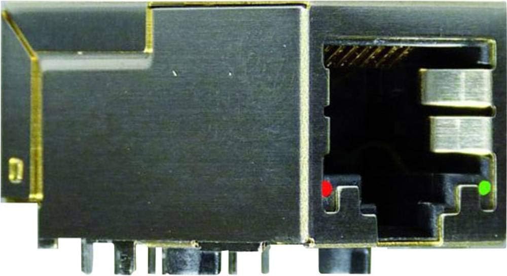 YAMAICHI Modular-Einbaufemale Buchse, Einbau vertikal Pole: 8P8C+2 Y-CONJACK-22-THR Metall, Vernicke