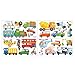 DECOWALL DS4-8015 The Transports Kids Wall Stickers Wall Decals Peel and Stick Removable Wall Stickers for Kids Nursery Bedroom Living Room Decor