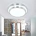 GLW 12W 10 inch 6000K Ceiling Light Cool White Round Flush Mount Lighting Ceilinglight for Kitchen Bedroom Dining Room 1000LM 100W Halogen Bulb Equivalent