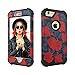 Digital Hutty 3 in 1 Shockproof Heavy Duty Full-Body Protective Cover for Apple iPhone 6 Plus,iPhone 6S Plus (Flower Red)
