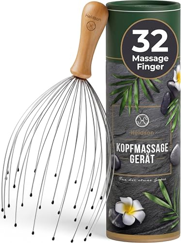 HELDSON Head Massage Spider - FSC100% - Head Massager - Mother's Day Gift - Head Massage & Hair Massage - Head Massager - Head Scratcher - Mother's Day Gift for Women, Men & Seniors