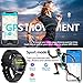 Fitness Tracker with Heart Rate Blood Pressure Monitor, Activity Tracker Watch with Pedometer, Sleep Monitor, Round Face Smart Watch for Women, Men, Kids(Black)