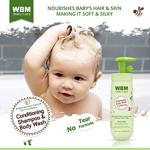 WBM Care Kids 3 in 1 Shampoo Conditioner And Body Wash Nourishes Baby