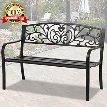 Patio, Lawn & Garden Dkeli 50 Garden Patio Bench Outdoor Metal Park
