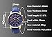 Top Plaza Fashion Women's Analog Watch, PU Leather Band Rose Gold Tone - Turquoise