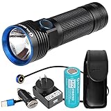 Olight R50 PRO Seeker 3200 Lumens CREE XHP70 Rechargeable LED Flashlight with LumenTac USB Car Adapter