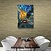 ArtWall Cafe Terrace at Night by Vincent Van Gogh Gallery Wrapped Canvas Art, 36 by 48-Inch
