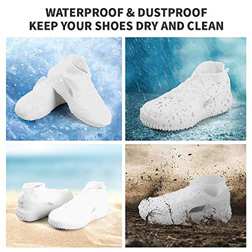 image for Waterproof Silicone Shoe Covers Reusable Foldable Anti-Slip Rain Shoe 