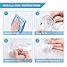 ilikable Suction Cup Hooks Heavy Duty Shower Suction Hooks for Towel Razor Loofah, Waterproof Suction Hooks for Bathroom Kitchen Wall Window Hooks 2 Pack, Clear