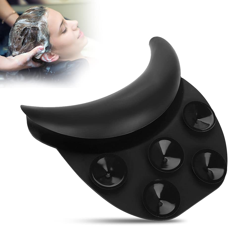 Portable Shampoo Bowl, Neck Rest Shampoo Bowl, Salon Spa Silicone Shampoo Bowl Gripper Hair Washing Sink Neck Rest Cushion