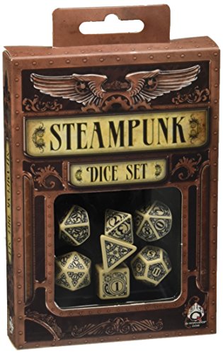 Steampunk Dice Beige/Black (7 Stk.) Board Game