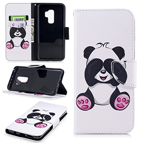 Galaxy S9 Plus Case, UZER Painted Pattern Shockproof [Kickstand Feature] Premium PU Leather Folio Flip Wallet Case with Cash/Card Slots and Magnetic Clasp Case for Samsung Galaxy S9 Plus 2018 Model