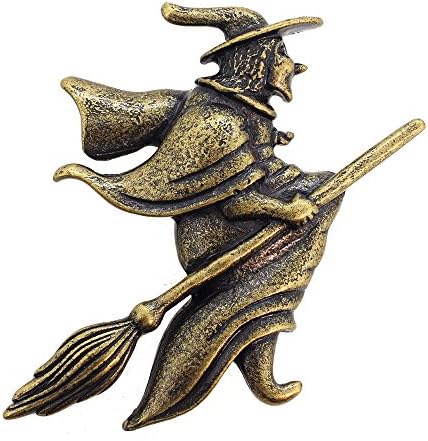 Flying Witch Halloween Pin Brooch