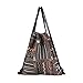 Farway Drawstring Bag Knit Bohemia Boho Beach Gym Outdoor Travel Sack Bags Unisex