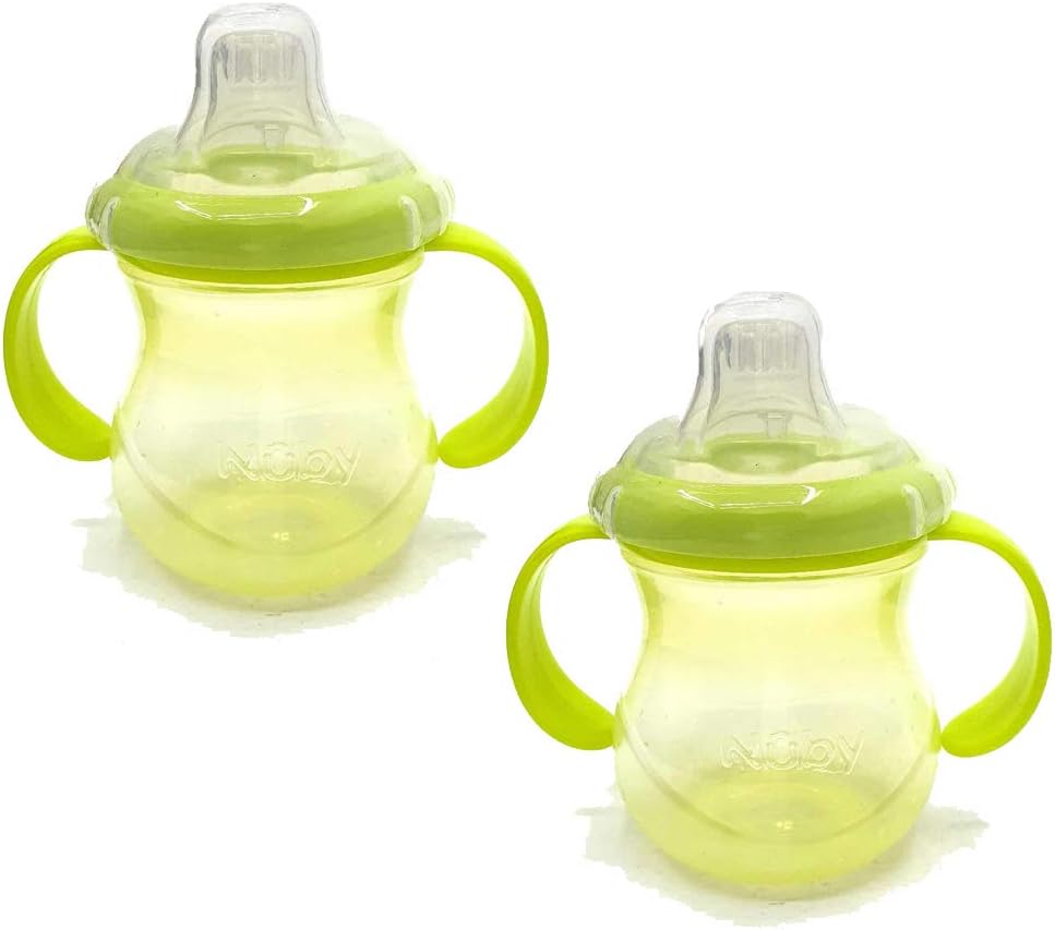 Le Repas De Bebe Eau Vert 295 Ml Nuby Lot De 2 Gobelets Anti Fuites En Silicone Souple Avec Poignees Pour Lait Jus Bebe Et Puericulture Lemoncitylive Com