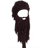 YEKEYIYE Wig Beard Hats Handmade Knit Warm Winter Caps Ski Funny Mask Beanie for Men Women YEKEYI